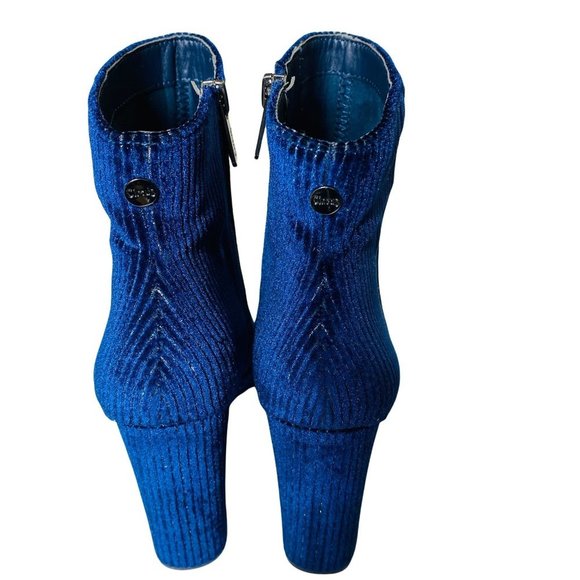 Circus by Sam Edelman Connelly Corduroy Suede Bootie, Women's Size 6 M, Navy - Picture 5 of 9